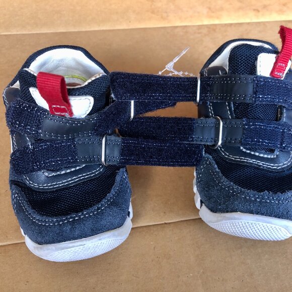 Geox Respira Toddler Breathable Sneakers EU 20 / US 4.5 Navy Red Detail - Picture 10 of 10